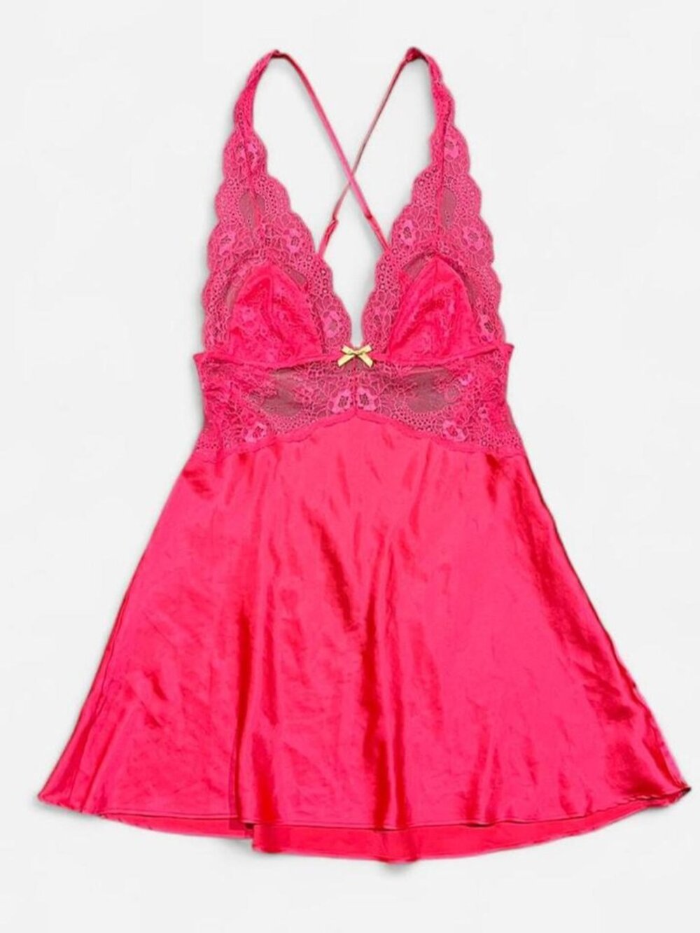 Victoria's Secret Hot Pink Slip Dress